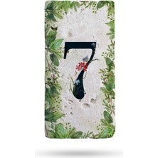 Begoloni Doğal Taş Kapı Numarası, Uv Baskılı Kapı Numarası 7,5X15CM Desen5 No:7