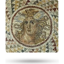 Begoloni Doğal Taş Nihale 15X15CM Mozaik Baskılı Çaydanlık Altlığı-Tencere Tava Altlığı