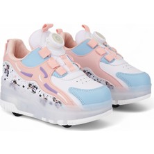 Helinaria 4 Tekerlekli Ayakkabı Ortopedik Ayakkabı Işıklı Spor -Paten Ayakkabı