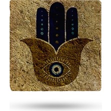 Begoloni Doğal Taş Nihale 20X20CM Fatma Ana Eli Baskılı Taş Nihale