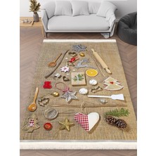 Destek Halı MK-9005A – Makinede Yıkanabilir, Kaymaz Taban, Dijital Baskı Halı