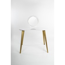 Fec Reklam Eva Makyaj Masası Aynalı Makyaj Masası Beyaz Şifonyer