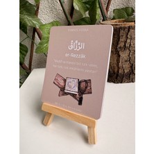Tiny Stories TR Esmaül Hüsna(Allah'ın Isimleri) Kart Seti-4 / 12 Adet + Tahta Stand/ramazan Özel