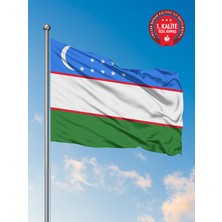 Bilsan Özbekistan Ülke Bayrağı 70 x 105 cm - Raşel Kumaş