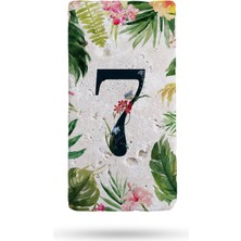 Begoloni Doğal Taş Kapı Numarası, Uv Baskılı Kapı Numarası 7,5X15CM No:7