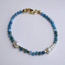 Marea Apatit Taşı ve Inci Bileklik