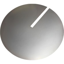 Bermega 30 cm Çapında Döner Takma Aynası – 304 Kalite Paslanmaz Çelik