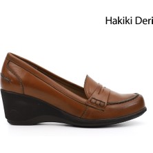 Gönderi(r) Kadın  GDZA134M0487 Dolgu Taban Hakiki Deri Loafer Ayakkabı