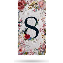 Begoloni Doğal Taş Kapı Numarası, Uv Baskılı Kapı Numarası 7,5X15CM No:8