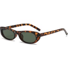 Toz Vintage Jilaye Leopar Desenli Vintage Retro Güneş Gözlüğü