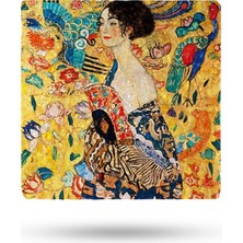 Begoloni Doğal Taş Nihale 15X15CM Gustav Klimt Eserleribaskılı Taş Nihale