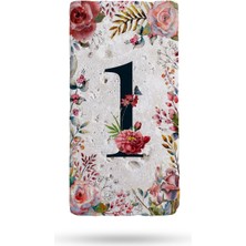 Begoloni Doğal Taş Kapı Numarası, Uv Baskılı Kapı Numarası 7,5X15CM No:1