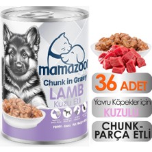 Mamazoone Kuzu Etli Yavru Köpek Maması 36 Adet