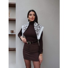 Esra Helvacı Püsküllü Desen Şal