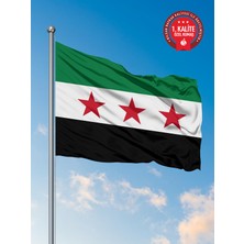 Bilsan Yeni Suriye  Ülke Bayrağı 100 x 150 cm - Raşel Kumaş