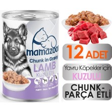 Mamazoone Kuzu Etli Yavru Köpek Maması 12 Adet