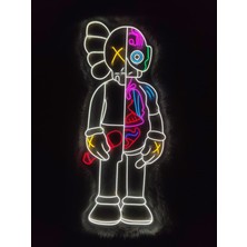 Dekoraven Kaws Companion Dissected Tasarım Renkli LED Neon Tabela