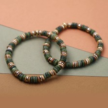 Yeşim Taşı &amp; Havlit Hematit Bileklik