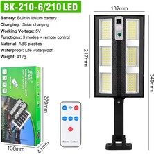 Shopwave Hareket Sensörlü IP65 Güneş Enerjili LED Spot Kumandalı (5047)