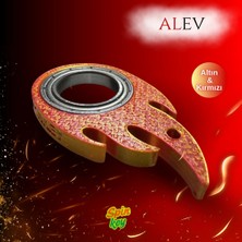 Print3dTr Spinkey Alev Stres Çarkı Anahtarlık - Alev Motifli Özel Tasarım - Rulmanlı Fidget Spinner