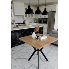 Can Vista Home 70×70 Kare Ceviz Portatif Masa Lak Panel