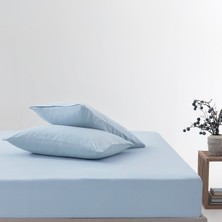 Yataş Softy Çift Kişilik Lastikli Çarşaf Seti - Açık Mavi