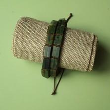 Hercules Yeşim Taşı Örgü Bileklik