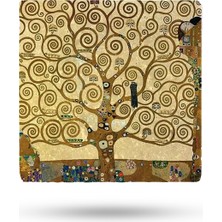 Begoloni Doğal Taş Nihale 15X15CM Gustav Klimt Eserleri Baskılı Taş Nihale & Sunum Tabağı