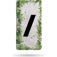 Begoloni Doğal Taş Kapı Numarası, Uv Baskılı Kapı Numarası 7,5X15CM Desen5 /