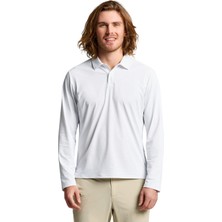 Slam Tech Pique Polo Ls Erkek Beyaz Tişört