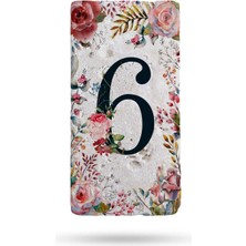 Begoloni Doğal Taş Kapı Numarası, Uv Baskılı Kapı Numarası 7,5X15CM No:6