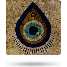 Begoloni Doğal Taş Nihale 15X15CM Nazar Boncuğu Baskılı -3