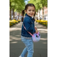 Mollycrush Peluş Kedi Desenli Çocuk Çantası | Renkli ve Şık Model