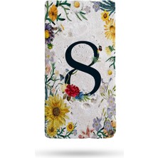 Begoloni Doğal Taş Kapı Numarası, Uv Baskılı Kapı Numarası 7,5X15CM Desen4 No:8