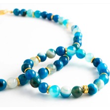 Nazar Mavi Akik Bileklik