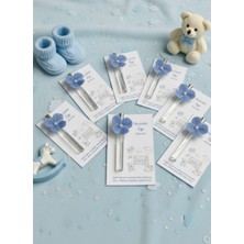 Candles Flame 10 Adet Erkek Bebek Hediyelik Kolonya - Sprey Cam Şişe - Hoşgeldin Bebek Mevlüt & Baby Shower