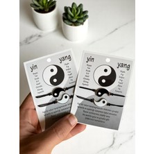 4'lü ( 2 Adet ) Ying Yang Hediyelik ,çift Bileklik ,sevgili Bilekliği , Arkadaşlık Bilekliği
