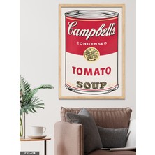 Evine Moda Tomato Soup Tek Parça Ahşap Çerçeveli Tablo