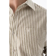Erkek Uzun Kollu Çizgili Gömlek