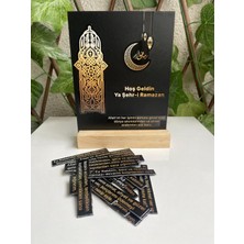Tiny Stories TR Ramazan Özel Mıknatıslı Pano Seti + Tahta Stand  (13 Adet Ayet,1 Adet Desen,kandil,ramazan Hoşgeldin)