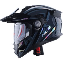 NCR X-Cross Çene Açılır Kask Mavi Gri (Ece-22.06)