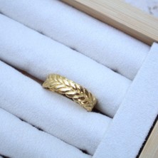 Örgü Taşı Çelik Yüzük