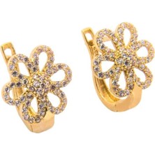 Altın Çiçek Model 8 Ayar Küpe A4421