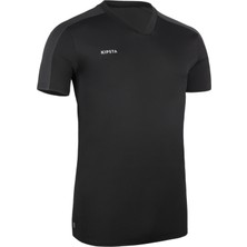 Decathlon Kipsta Yetişkin Siyah Kısa Kollu Futbol Forması - Essentıal