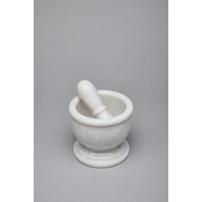 Doğal Beyaz Mermer El Yapımı Havan ve Tokmak