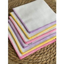 Nünü Anne, Bebek Ağız Mendili, 6'lı , %100 Pamuklu, Çift Katlı, 30X30 cm