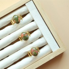 Almond Unakit Taşlı Yüzük