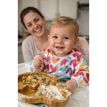 Lulunun Renkleri Uzun Kollu Bebek Mama Önlüğü 6-24 Ay  / Su Geçirmez / Leke Tutmaz