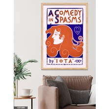 Evine Moda A Comedy In Spasms Yazılı Tek Parça Ahşap Çerçeveli Tablo