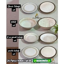 Herencia 24 Parça Yemek Takımı Dijital Baskı